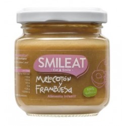 SMILEAT Bio Pfirsich und Himbeere Glas 130g