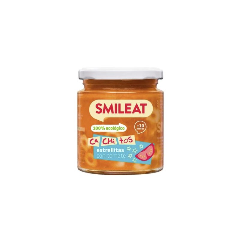 SMILEAT Pot Bio Cachitos Estrellitas Pâtes à la Tomate 230g