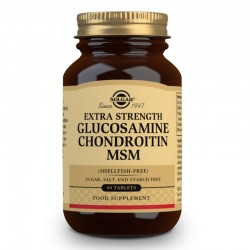 SOLGAR Glucosamine Chondroïtine MSM Concentré 60 Comprimés