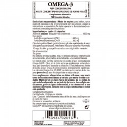 SOLGAR Oméga-3 Haute Concentration 120 Gélules Molles