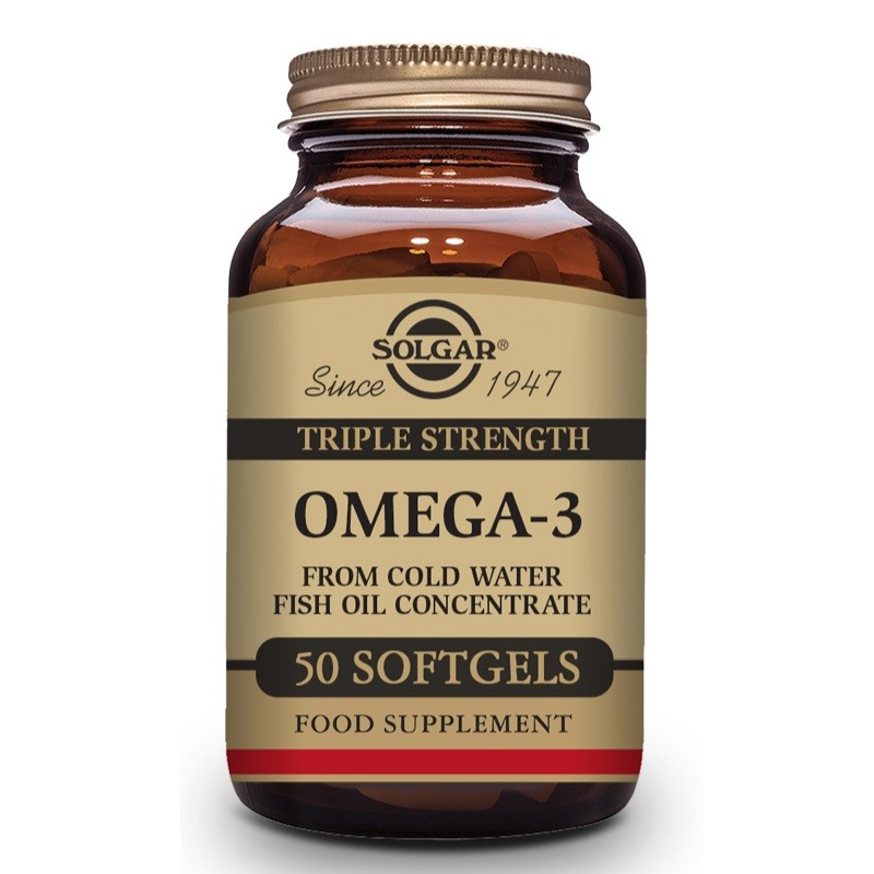 SOLGAR Omega-3 Triple Concentración 50 Cápsulas Blandas