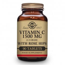 SOLGAR Vitamina C com Rosa Mosqueta (Rose Mosqueta) 1500mg (90 Comprimidos)