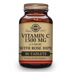 SOLGAR Vitamine C à l'églantier (églantier) 1500 mg (90 comprimés)