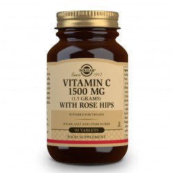 SOLGAR Vitamina C com Rosa Mosqueta (Rose Mosqueta) 1500mg (90 Comprimidos)