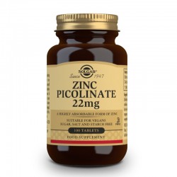 SOLGAR Zinc Picolinato 22mg 100 comprimidos