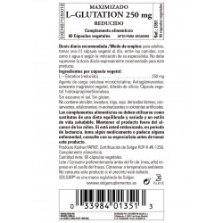SOLGAR Maximiertes L-Glutathion 250 mg 60 Gemüsekapseln