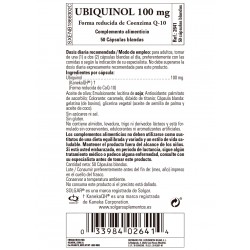 SOLGAR Ubiquinol 100mg Forma Reducida de Co-Q10 (50 Cápsulas Blandas)