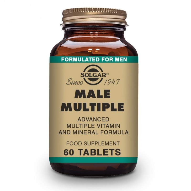 Complexo vitamínico múltiplo masculino SOLGAR para homens 60 comprimidos