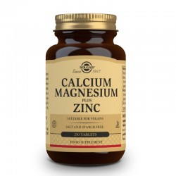 SOLGAR Calcium and Magnesium with Zinc 250 tablets