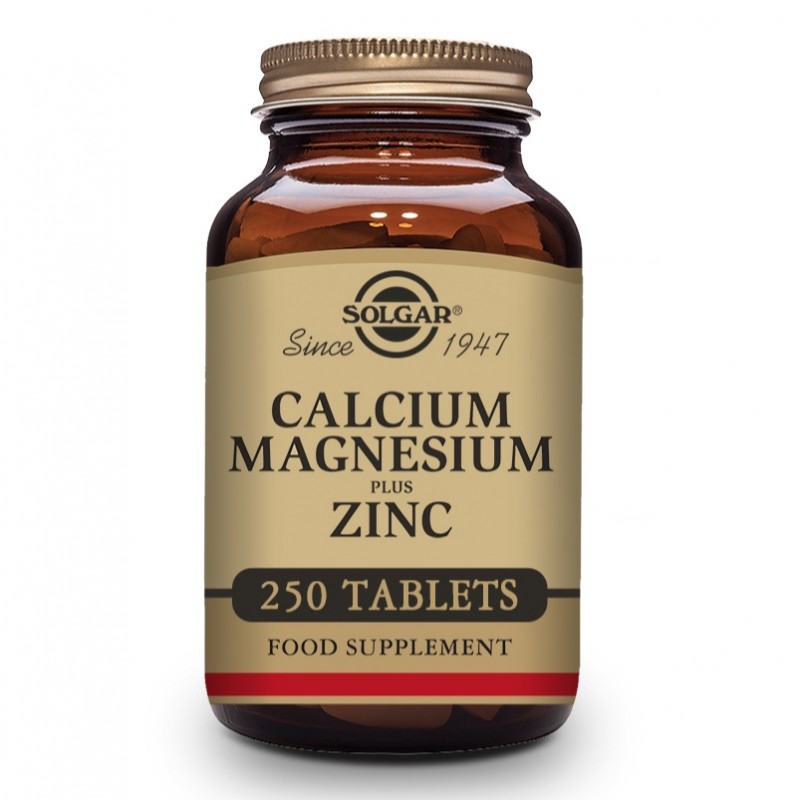 SOLGAR Calcium and Magnesium with Zinc 250 tablets SOLGAR Calcium and Magnesium with Zinc 250 tablets