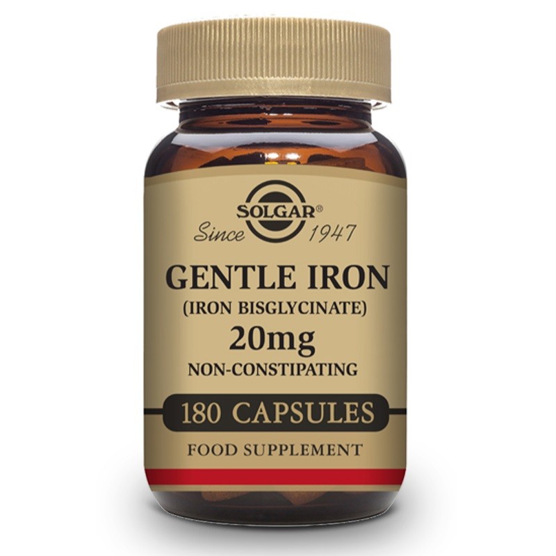 SOLGAR Sanftes Eisen 20mg (180 pflanzliche Kapseln) SOLGAR Sanftes Eisen 20mg (180 pflanzliche Kapseln)
