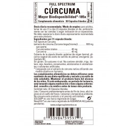 SOLGAR Curcumine à spectre complet 185x (30 gélules)