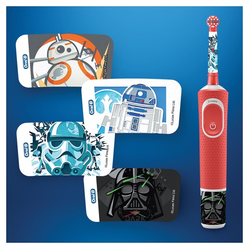 ORAL-B Kids Cepillo Eléctrico Star Wars + Stickers ENVÍO GRATIS*