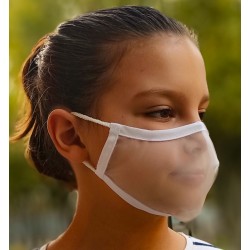 Maschera trasparente riutilizzabile approvata Viroblock taglia S - BEYFE-