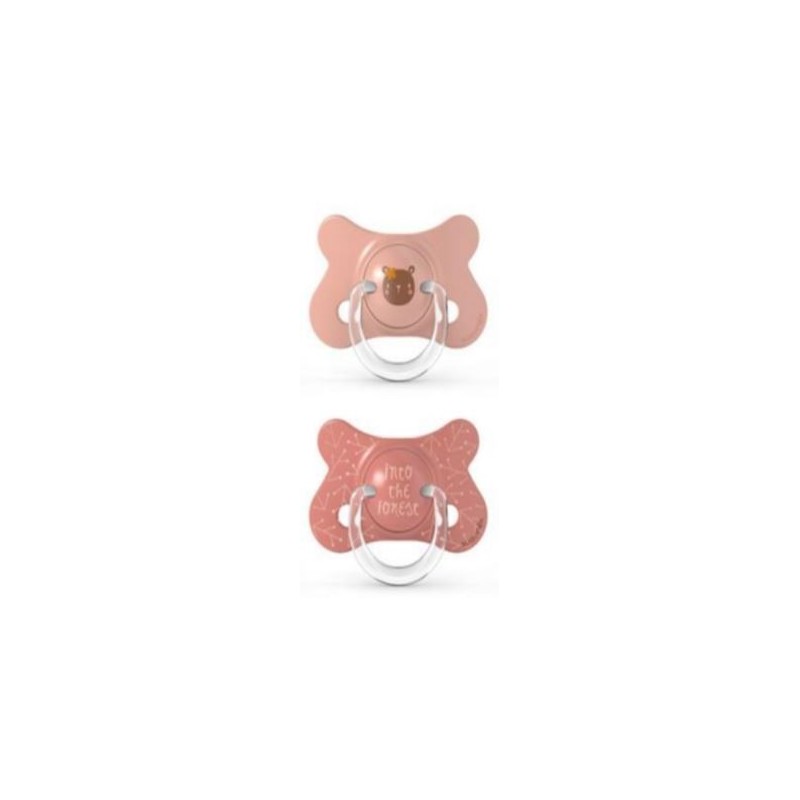 SUAVINEX Fusion Latex-Schnuller 4–18 Monate x2 (Pink Bear) SUAVINEX Fusion Latex-Schnuller 4–18 Monate x2 (Pink Bear)
