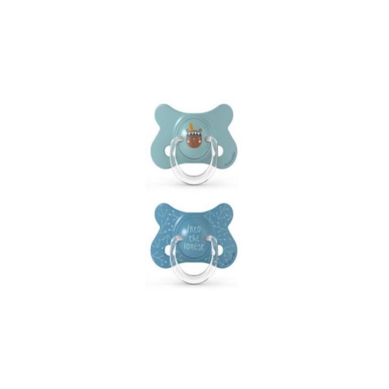 Chupeta SUAVINEX Fusion Latex 4-18 meses x2 (urso azul)