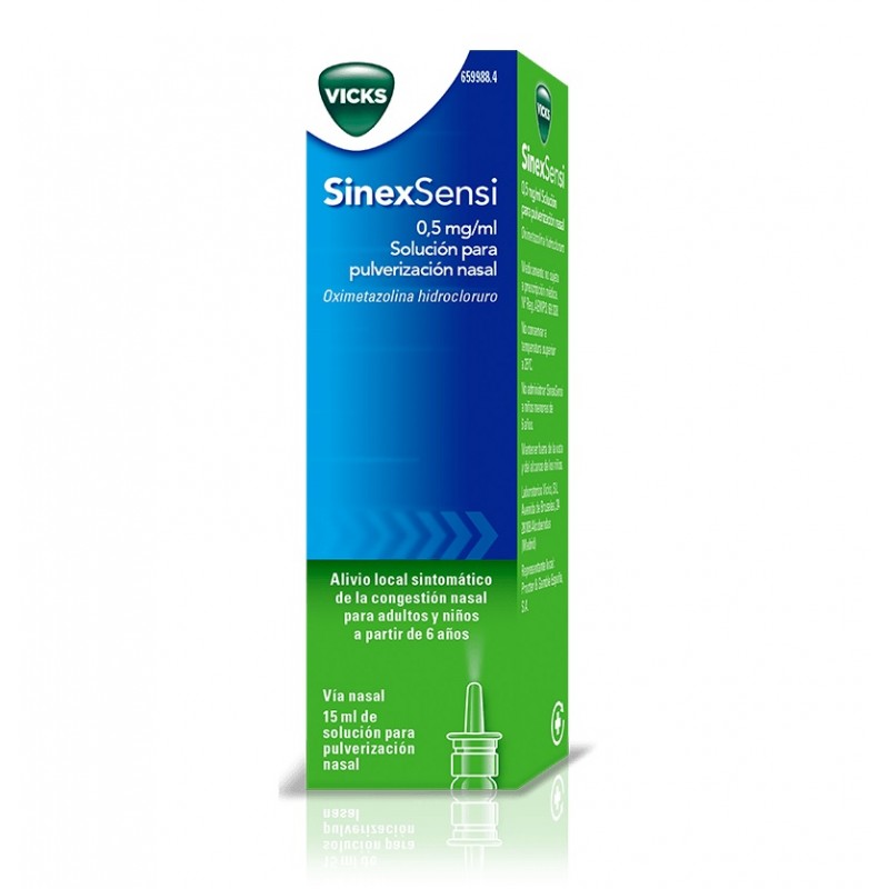 VICKS SINEXSENSI 0.5mg/ml Solución para Pulverización Nasal 15ml