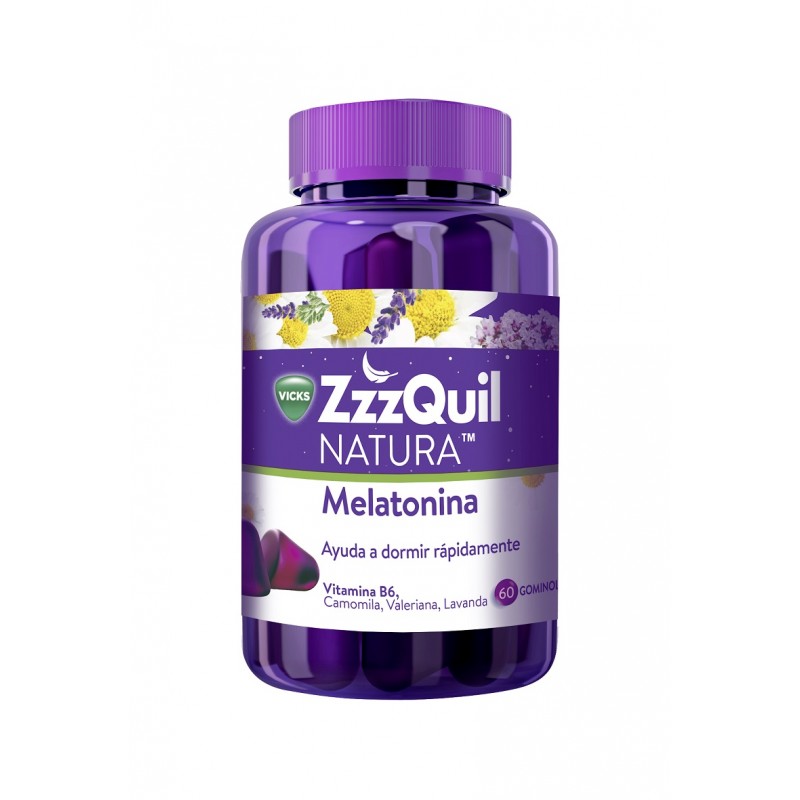 VICKS ZzzQuil Natura Melatonin Schlafmittel 60 Gummies