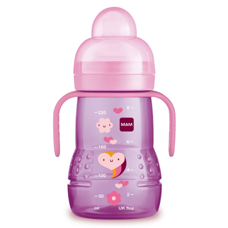 Biberon MAM Trainer Learning Cup 220ml Rosa Biberon MAM Trainer Learning Cup 220ml Rosa