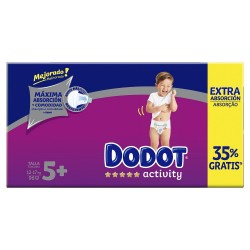 DODOT Activity Diapers Extra Box Size 5 (96 Units)