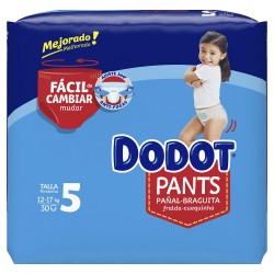 Comprar Pañal t4 9-15kg dodot pants 33 en Supermercados MAS Online