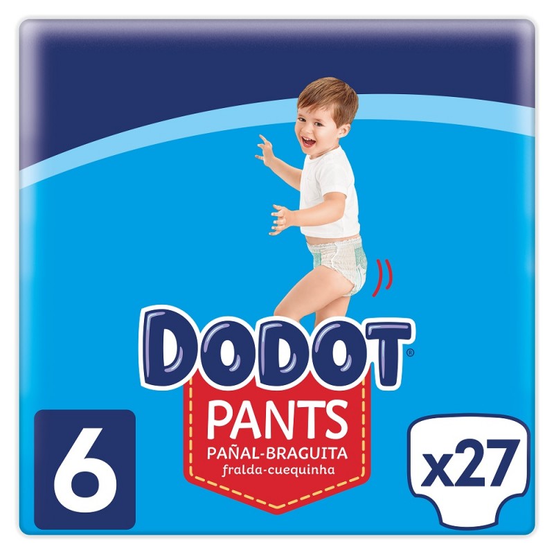 Calça DODOT Tamanho 6 (+15 Kg) 27 unidades
