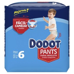 Pantalon DODOT Taille 6 (+15 Kg) 27 unités