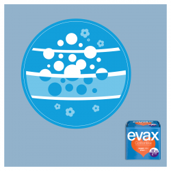 EVAX Cottonlike Super Compress mit Flügeln 12 Einheiten