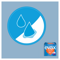 EVAX Cottonlike Super Compress mit Flügeln 12 Einheiten