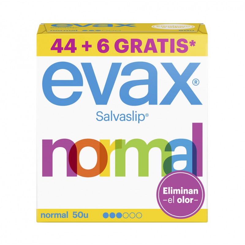 Protetores de calcinha normais EVAX 50 unidades