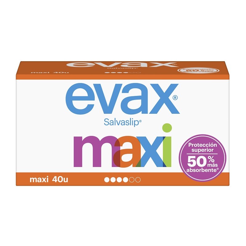 EVAX Maxi Pantyliner 40 Unidades