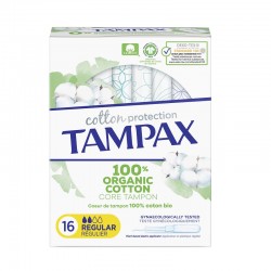 Assorbenti regolari in cotone organico TAMPAX 16 unità