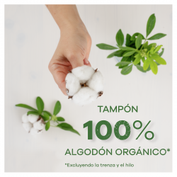 TAMPAX Tampões Regulares de Algodão Orgânico 16 Unidades