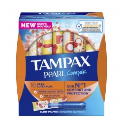 TAMPAX Tampons Pearl Compak Super Plus 16 unités