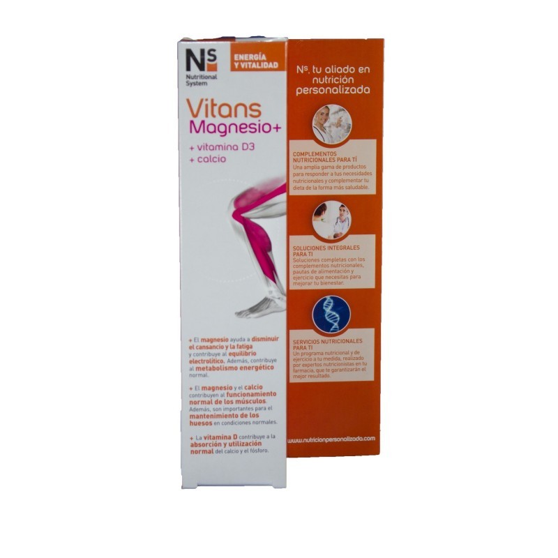 NS VITANS Magnésium+ Saveur Orange 15 Comprimés Effervescents