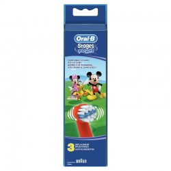 ORAL-B Kids Recambios Cepillo Eléctrico Infantil Mickey Mouse 3 Recambios