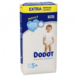 DODOT Sensitive Extra Jumbo Diapers Size 5 (12-17 Kg) 48 Units