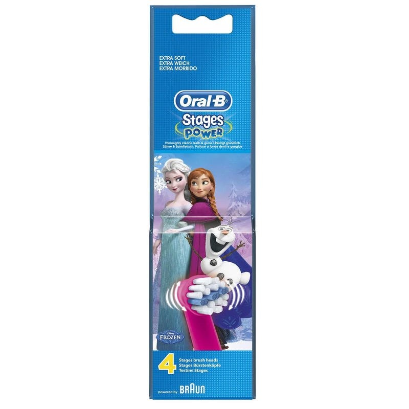 Peças de reposição para escova de dentes elétrica congelada ORAL-B 4 cabeças Peças de reposição para escova de dentes elétrica congelada ORAL-B 4 cabeças