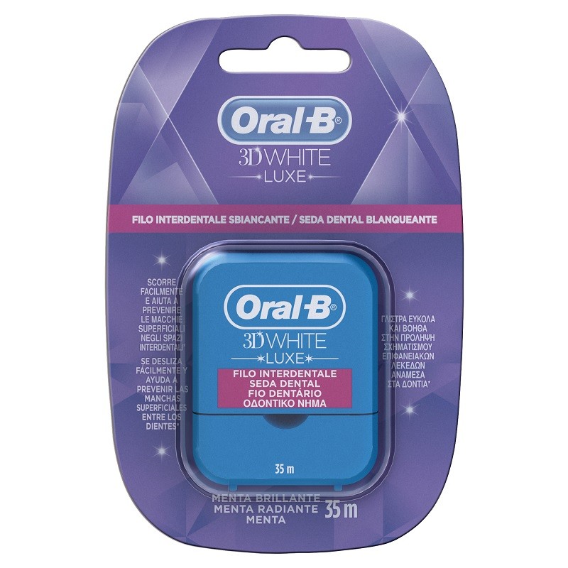 Fio dental branqueador ORAL-B 3D White Luxe 35m Fio dental branqueador ORAL-B 3D White Luxe 35m