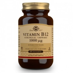 SOLGAR Vitamina B12 (1000μg) 100 comprimidos mastigáveis