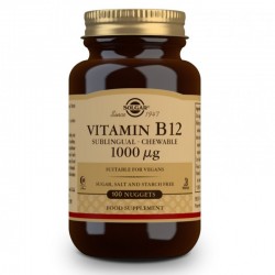 SOLGAR Vitamine B12 (1000μg) 100 Comprimés à Croquer