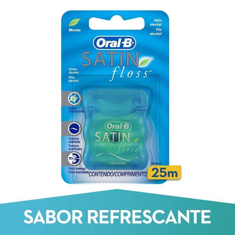 ORAL-B Seda Dental Satin Floss con Cera 25m