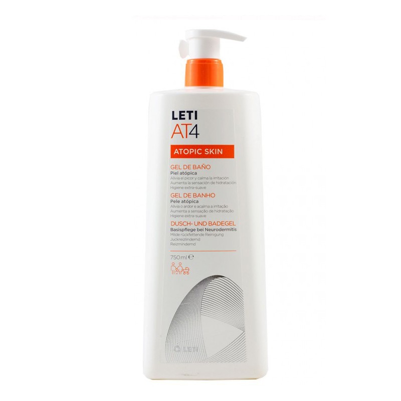 LETI AT4 Badegel für atopische Haut, 750 ml