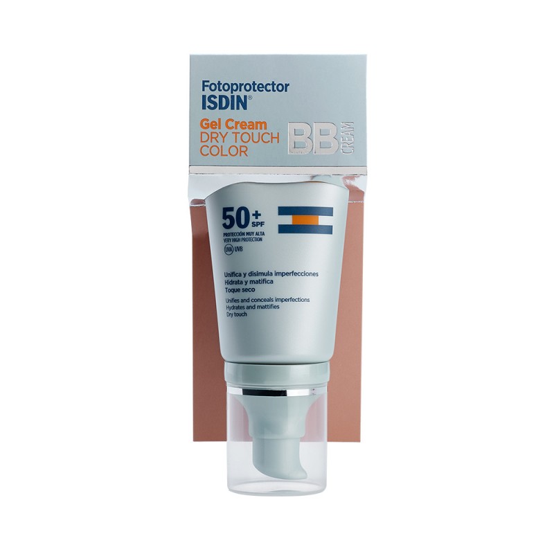 ISDIN Sunscreen Gel Cream Dry Touch Color SPF 50+ 50ml