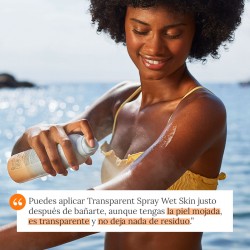 ISDIN Transparentes Lichtschutzspray für feuchte Haut LSF 50+, 250 ml