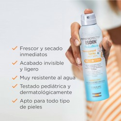 ISDIN Photoprotector Transparent Spray Feuchte Haut Pädiatrie SPF 50+ 250m