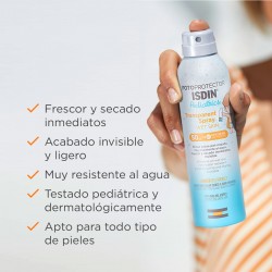 ISDIN Fotoprotettore Spray Trasparente Pelle Bagnata Pediatrica SPF 50+ 250m