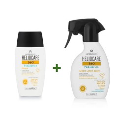 HELIOCARE Pack 360º Pädiatrie Mineral SPF50+ (50 ml) + Atopisches Lotion Spray SPF50 250 ml