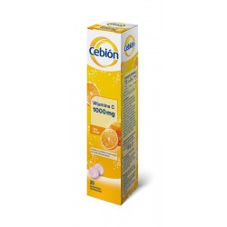 CEBIÓN Vitamin C 1000mg 20 Effervescent Tablets