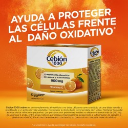 CEBIÓN Vitamina C 1000mg 12 Envelopes